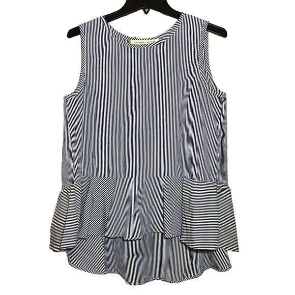 English Factory Tops - English Factory Blue & White Striped Tank Top